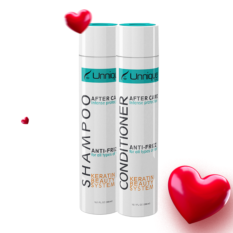 Unnique KBS After Care Duo – Keratin Shampoo & Conditioner Set (10.1 fl oz / 300ml)