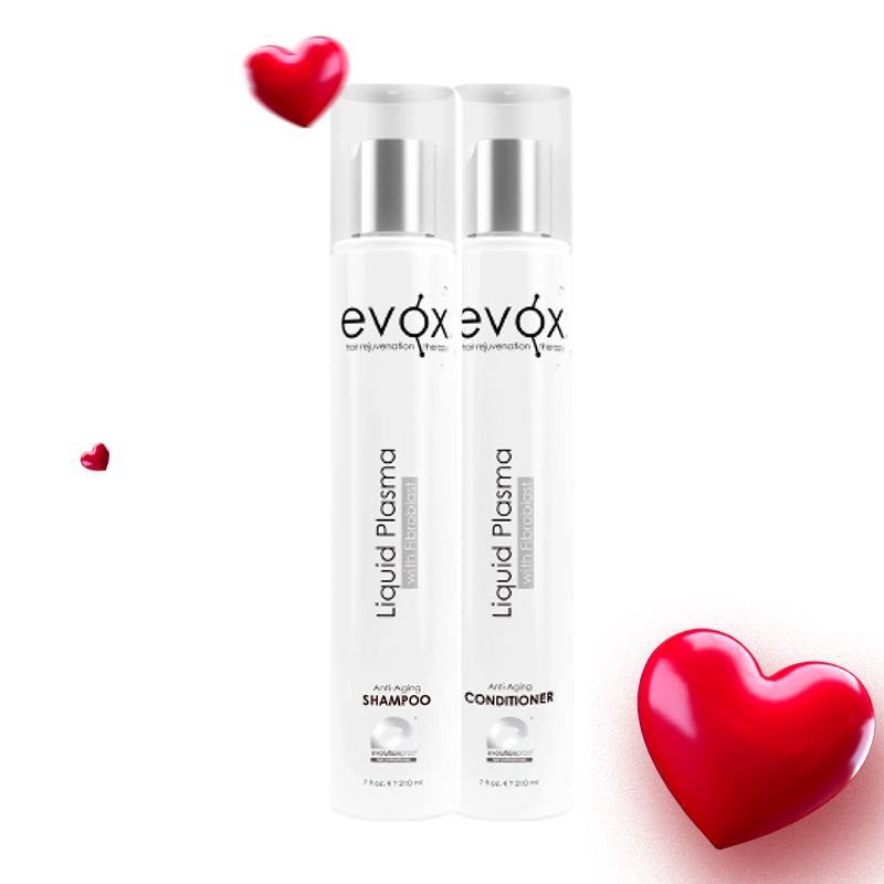 EVOX Liquid Plasma Anti-Aging Duo – Rejuvenating Shampoo & Conditioner Set