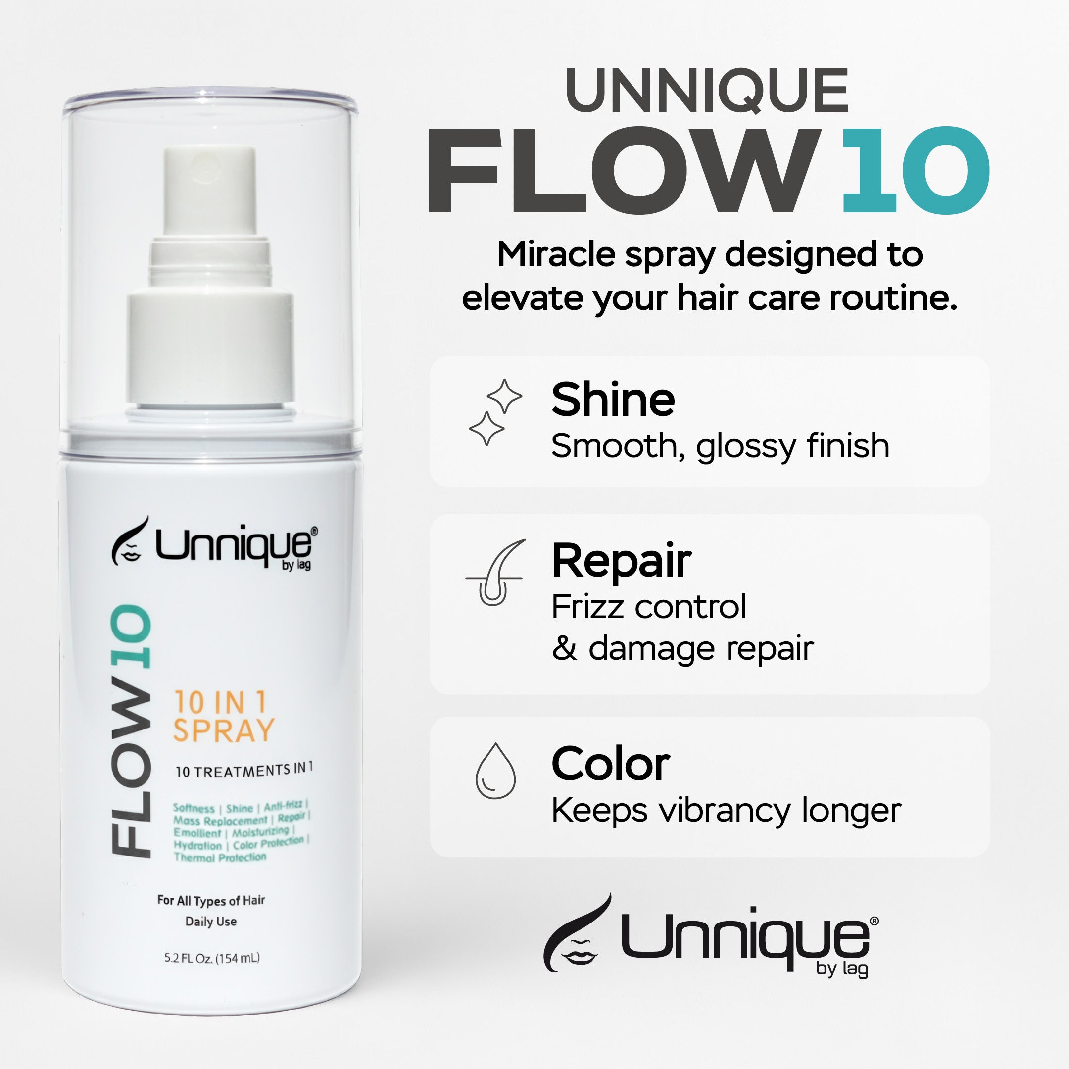 Unnique Flow10 - 10-in-1 Styling Spray