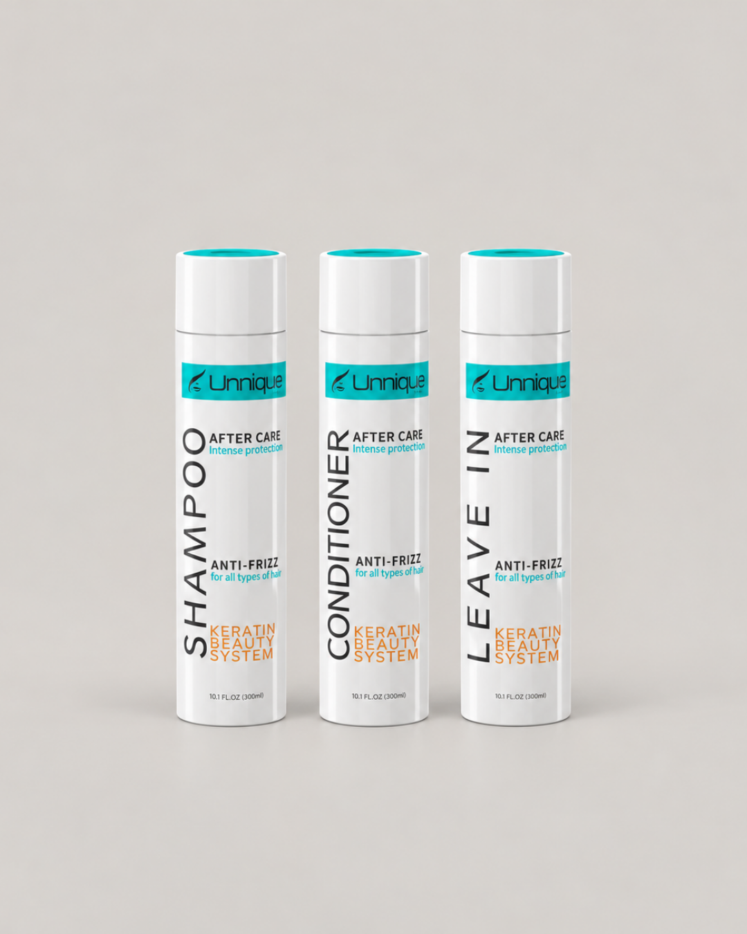 UNNIQUE KBS Hair Care Kit - Repairing Shampoo and Conditioner & Leave-in Treatment After Care Set for Keratin Treated Hair. 10oz